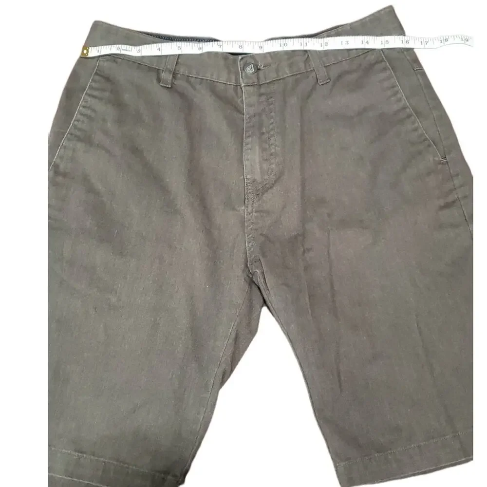 Volcom Charcoal Gray Men Shorts - Size 31